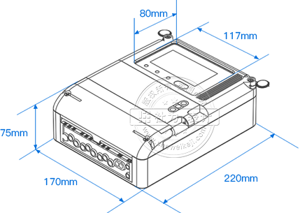 威胜DTSD341-MB3手工测绘图